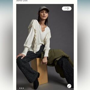 Anthropologie pilcro cozy popover top